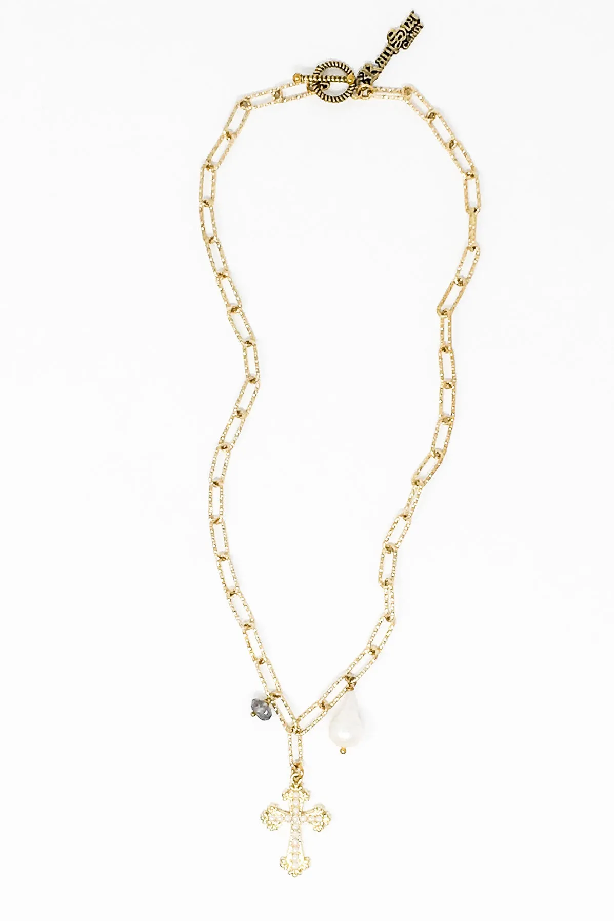 Layers of Faith Paperclip Necklace