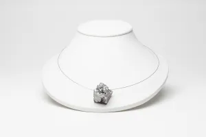 LB Organic Necklaces Pyrite   Hematite - Guitar String - Antique Silver