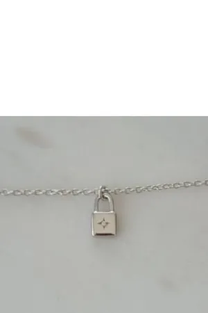 Little Lock Necklace Silver