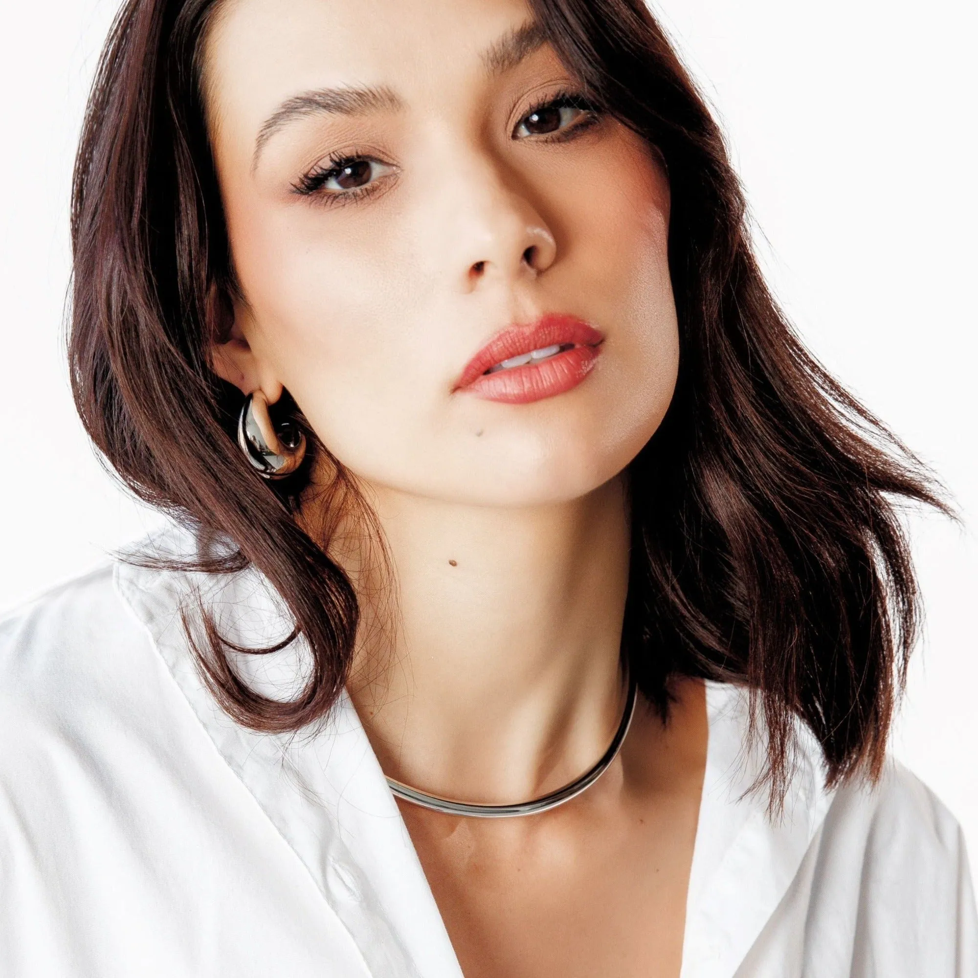 Liza Collar Necklace - Silver