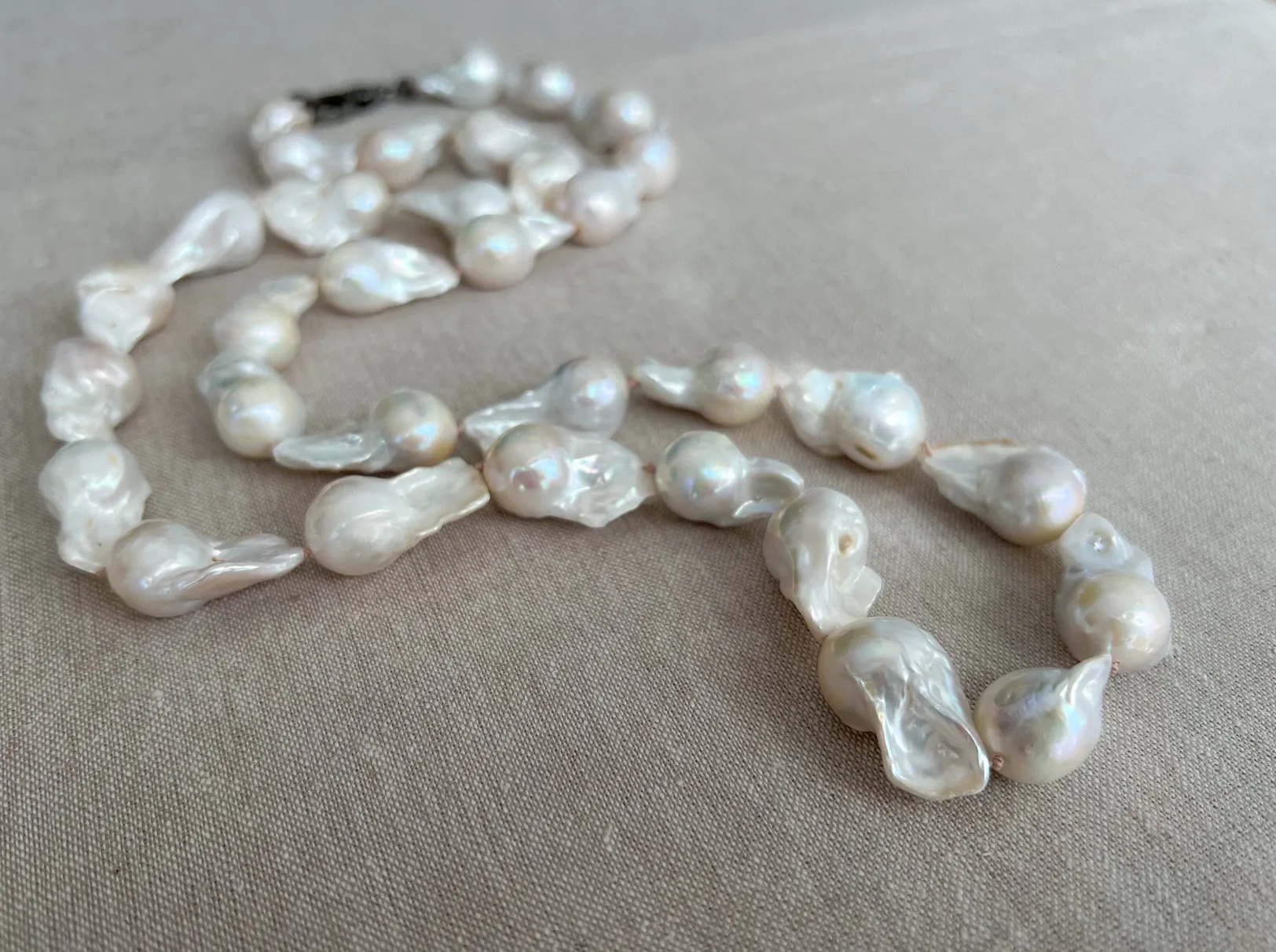 Long Baroque Pearl Necklace