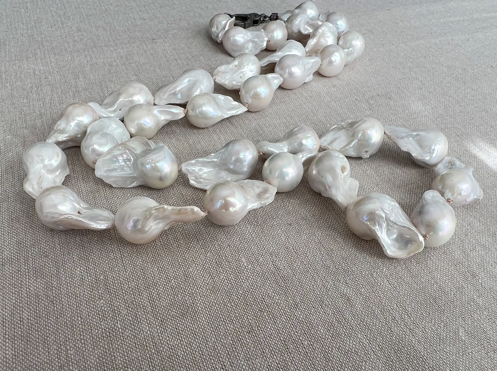 Long Baroque Pearl Necklace