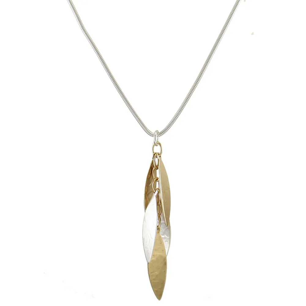 Long Layered Leaves Necklace