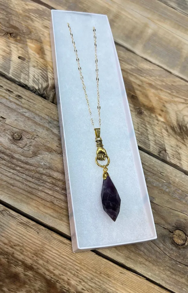 Long Reiki Infused Gemstone Necklaces