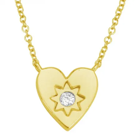 LOVE EXPLOSION DIAMOND HEART NECKLACE