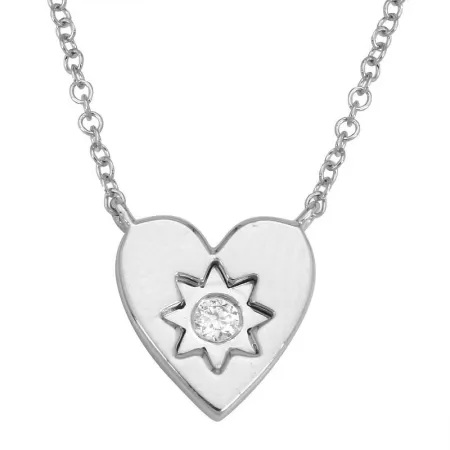 LOVE EXPLOSION DIAMOND HEART NECKLACE