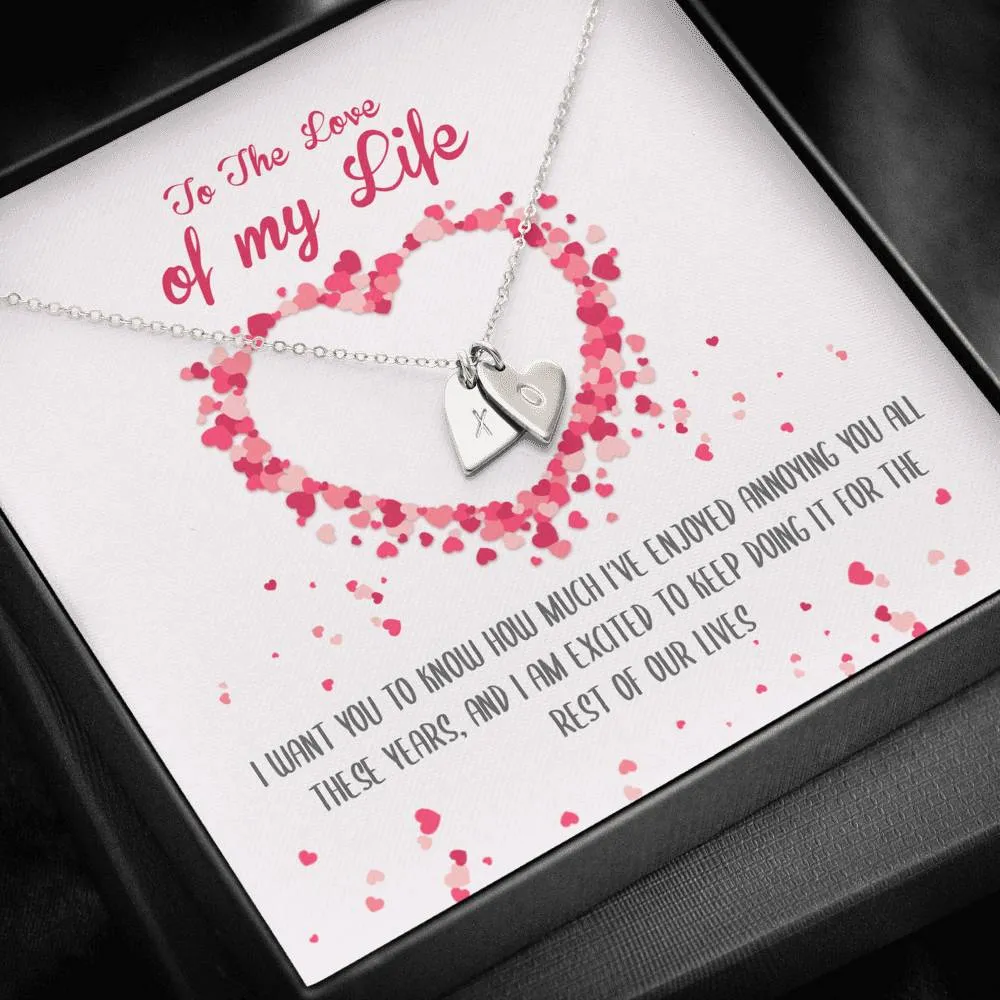 Love Of My Life Heart Charm Necklace