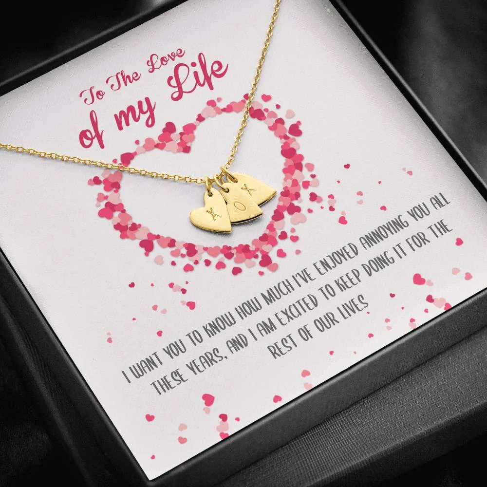 Love Of My Life Heart Charm Necklace