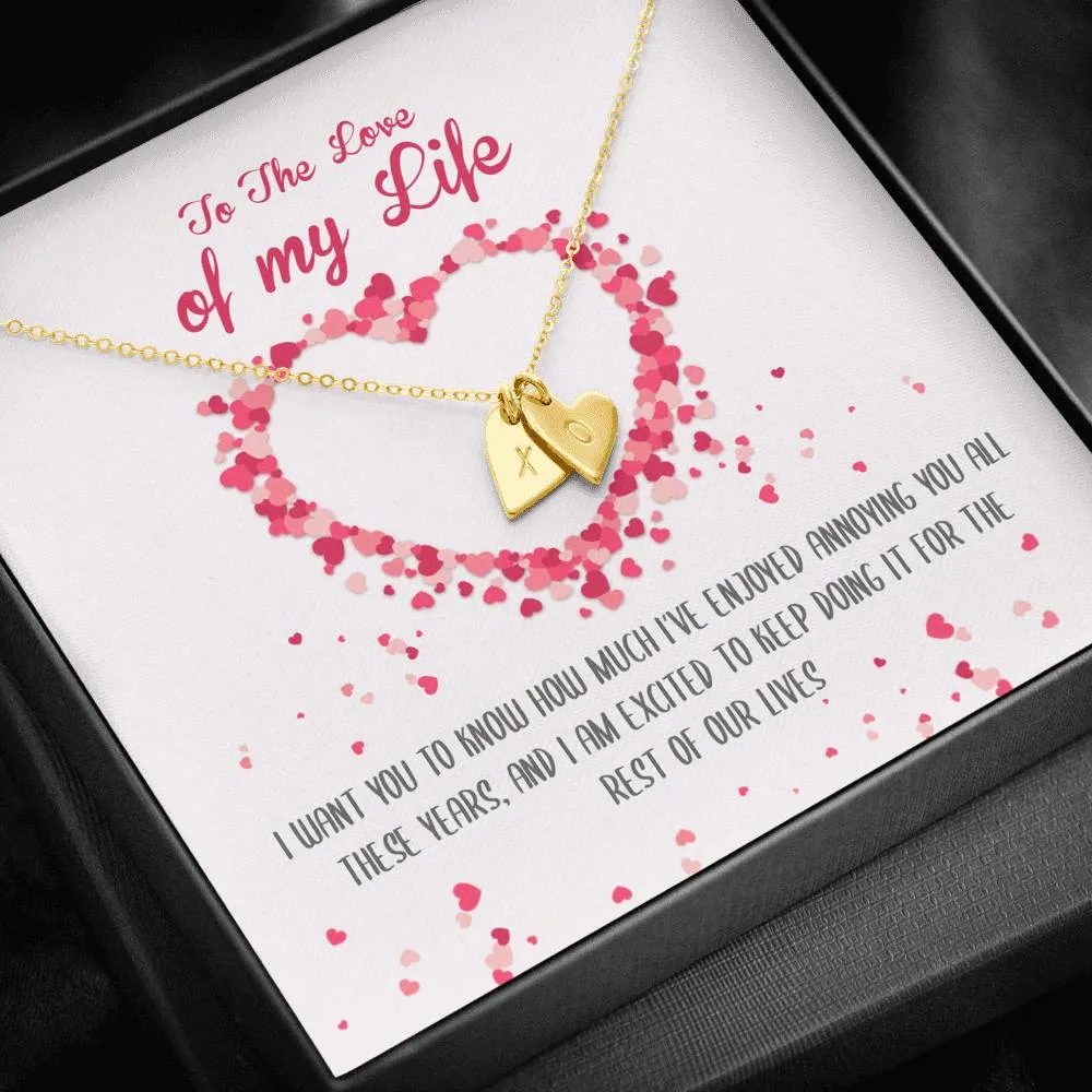 Love Of My Life Heart Charm Necklace