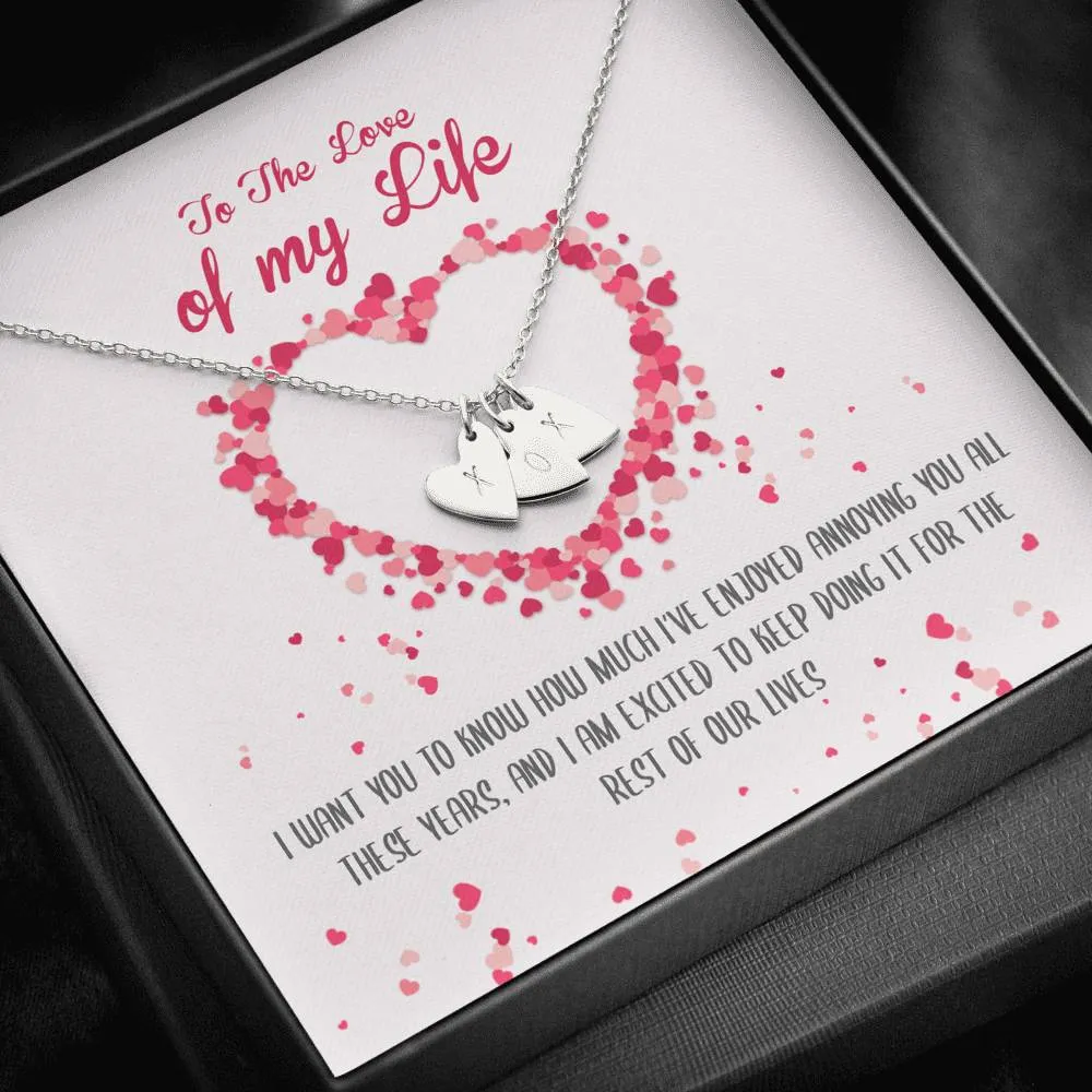 Love Of My Life Heart Charm Necklace