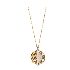 Lunar Eclipse Pendant & Chain (silver/gold/black)