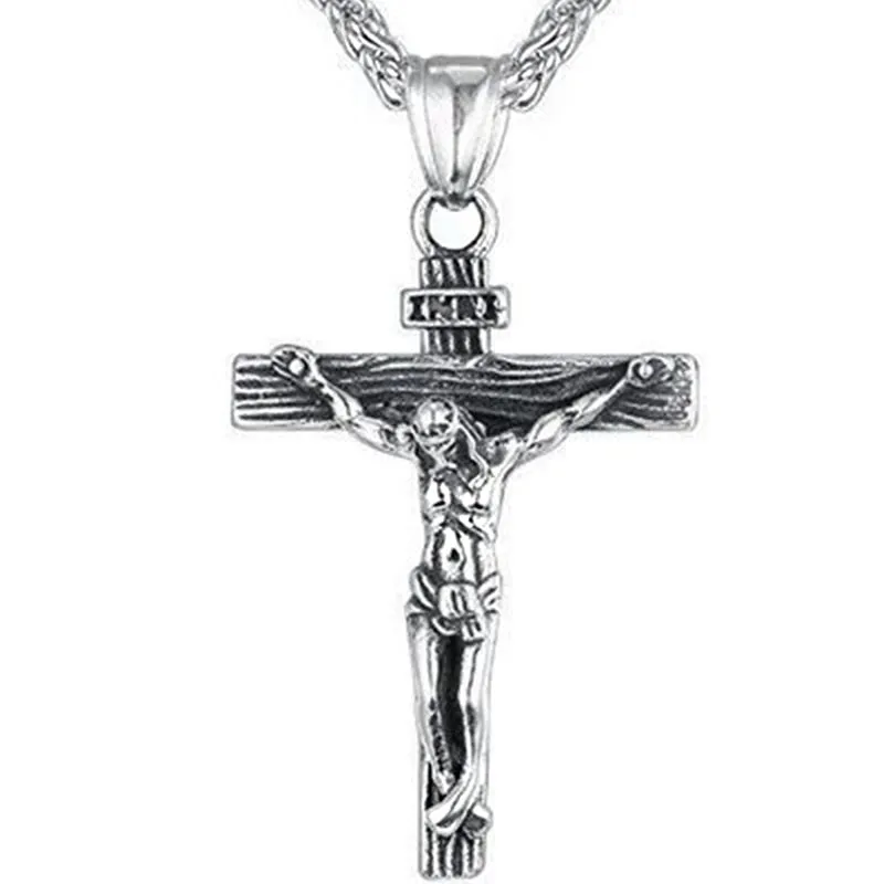 Luxury Charming Gold Cross Chain Necklace For Women Men