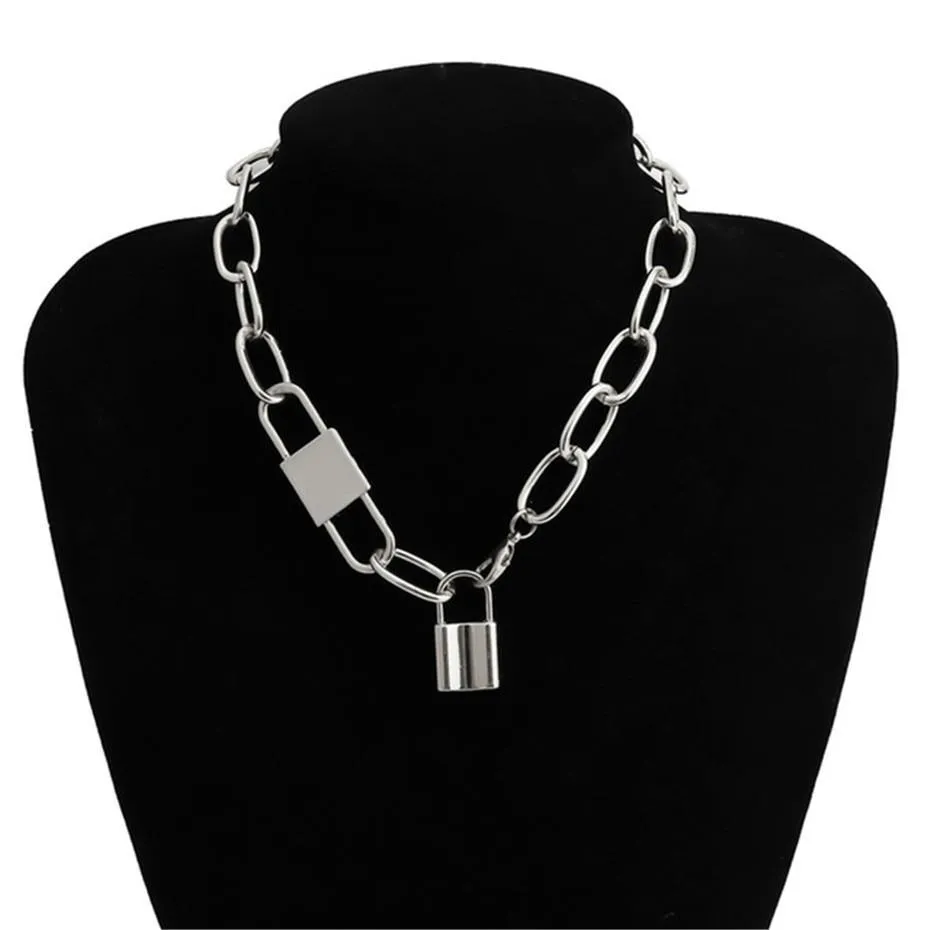 Luxury Gold and Slver Big Elegant Stailless Steel Punk Gold Choker Chain Necklace For Women Luxury Jewelry Perfect Gift For Girls