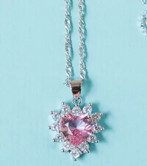 Made Pink Topaz Heart Necklace