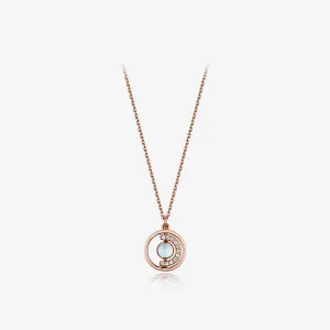 [March Birthstone] Petite D.D Gold Necklace JDRNRWS123L