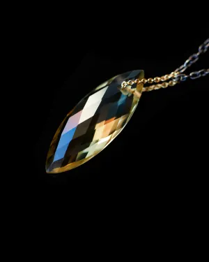 Marquise Citrine Manifest Long Chain Necklace