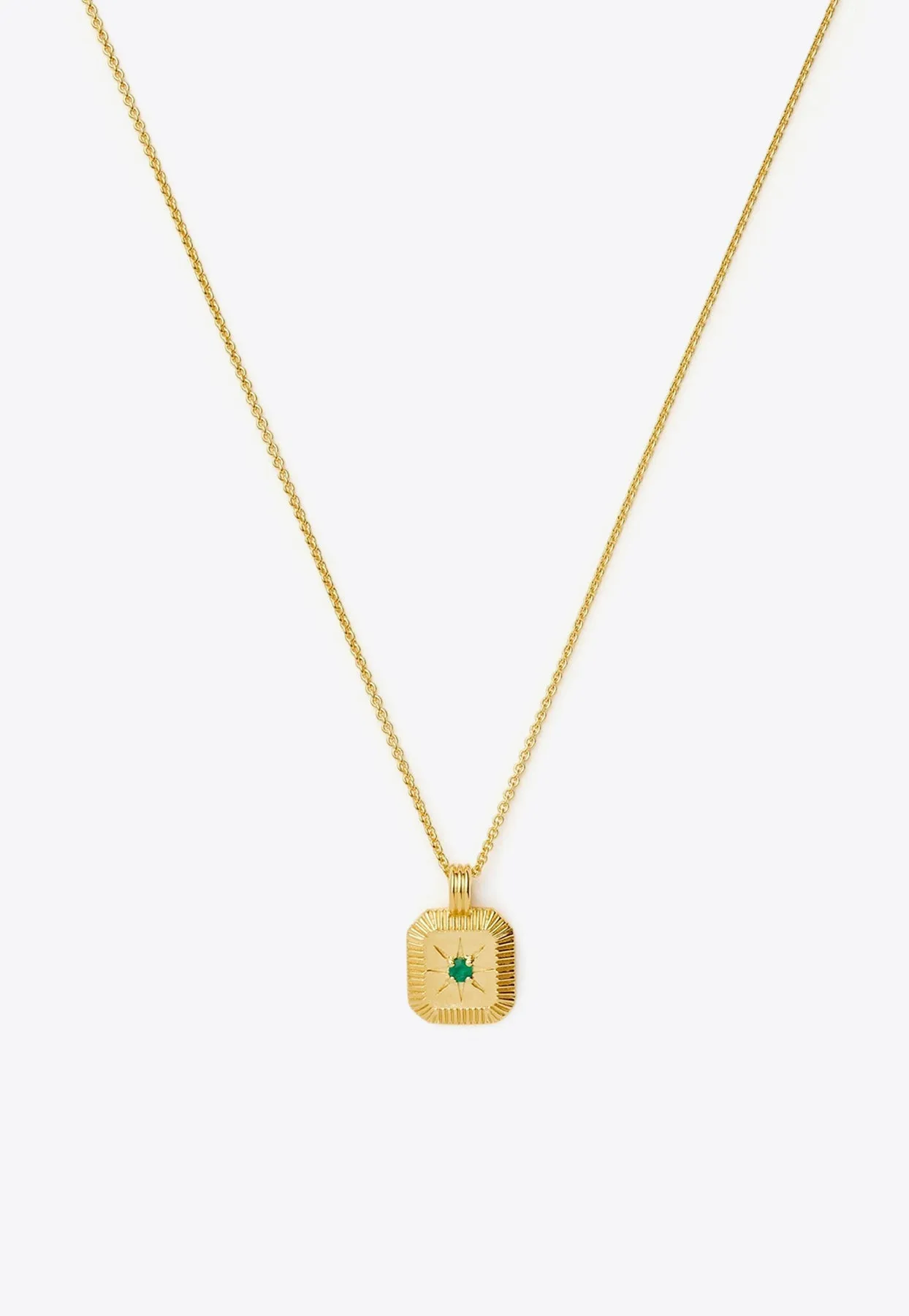 May Birthstone Pendant Necklace