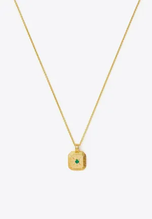 May Birthstone Pendant Necklace