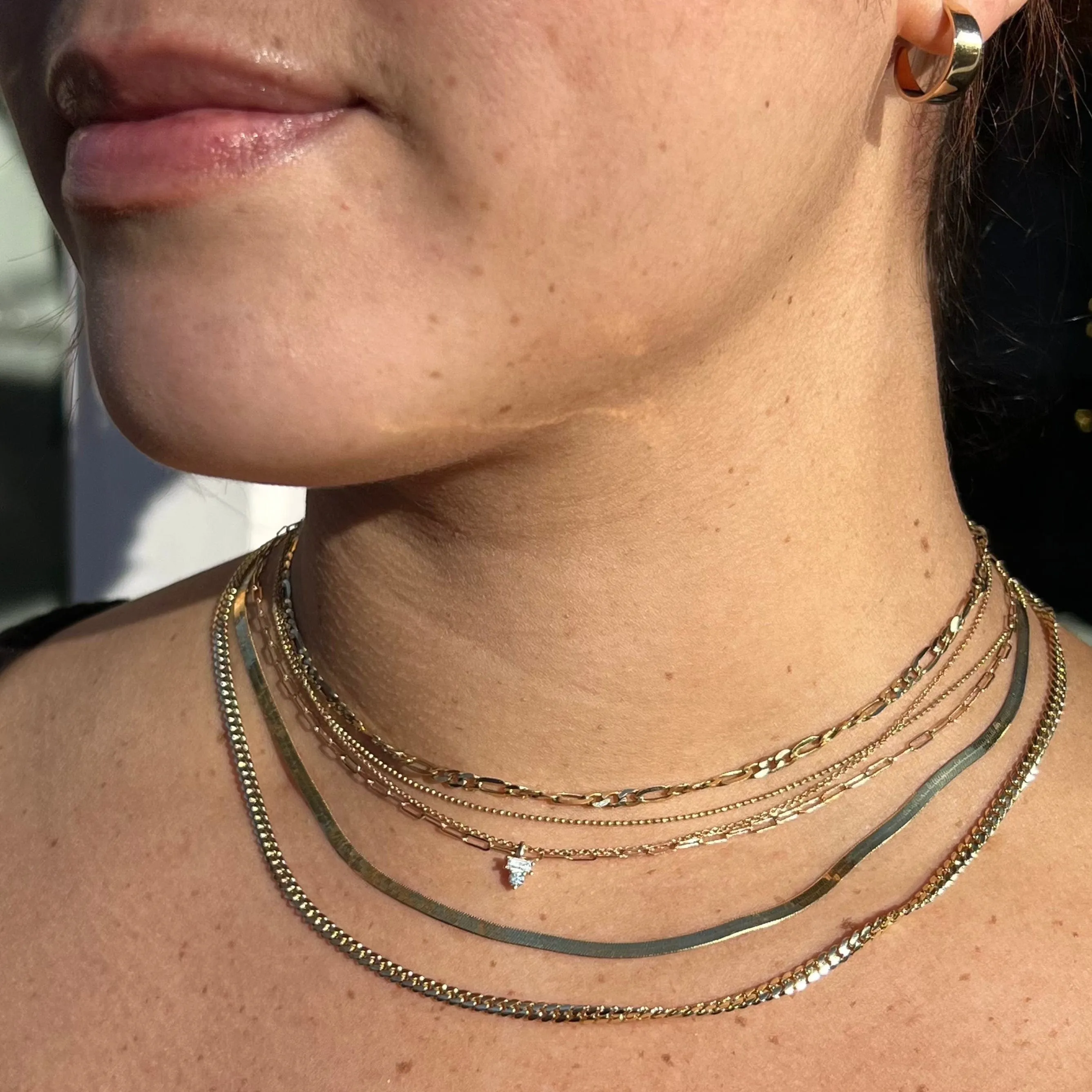 Medium Herringbone Chain Necklace