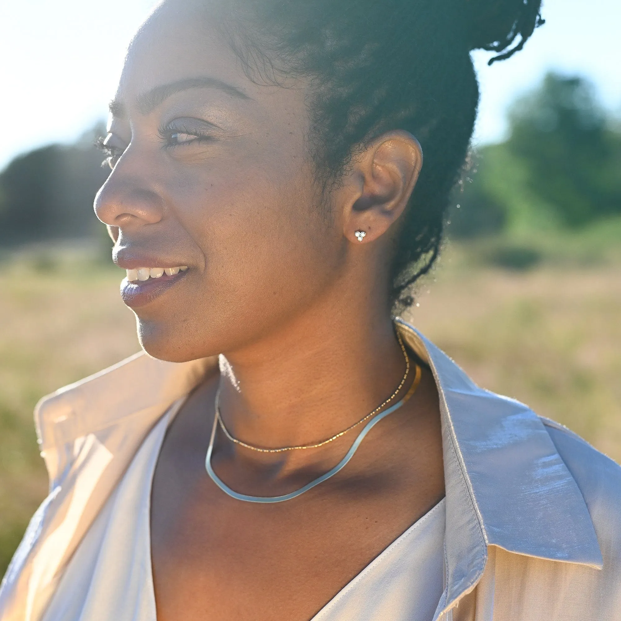 Medium Herringbone Chain Necklace