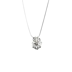Medium Silver Double Hyacinth Fold Necklace