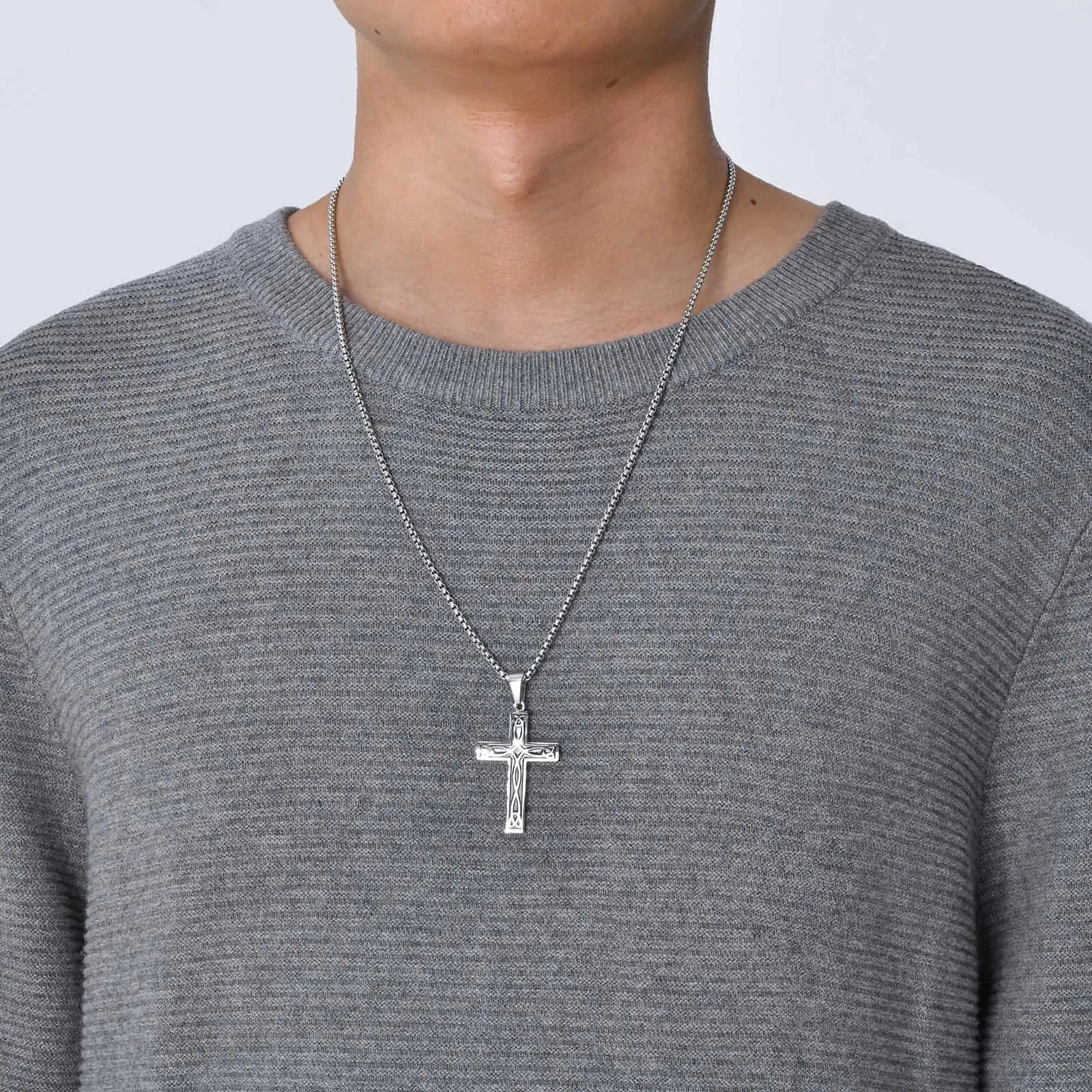 Mens Ethnic Celtic Cross Necklaces