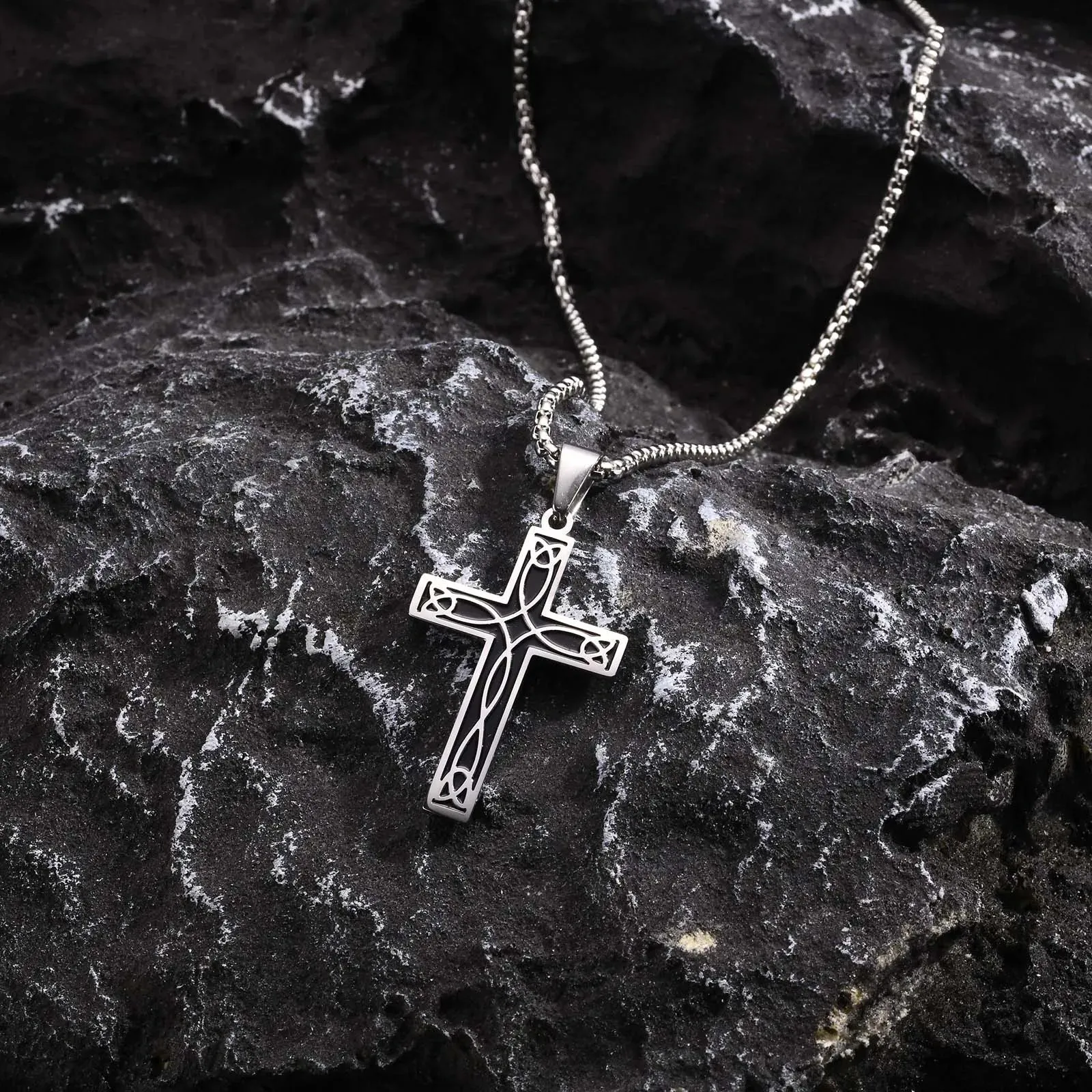 Mens Ethnic Celtic Cross Necklaces
