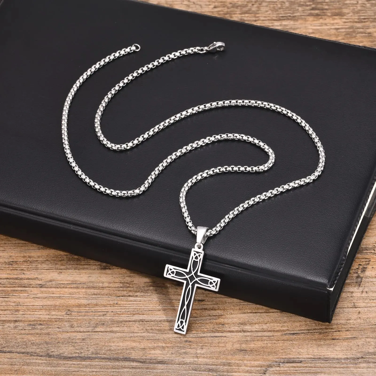 Mens Ethnic Celtic Cross Necklaces