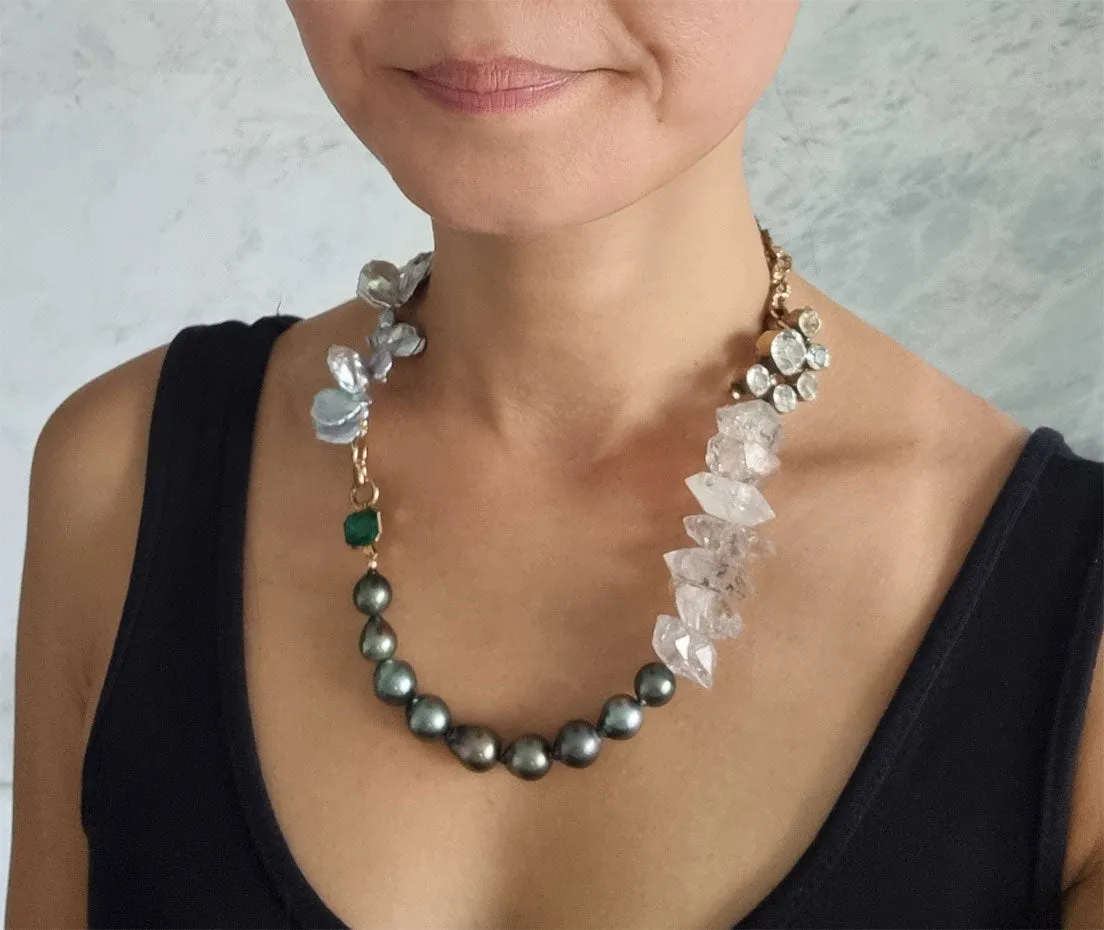 mermaid | antique statement necklace