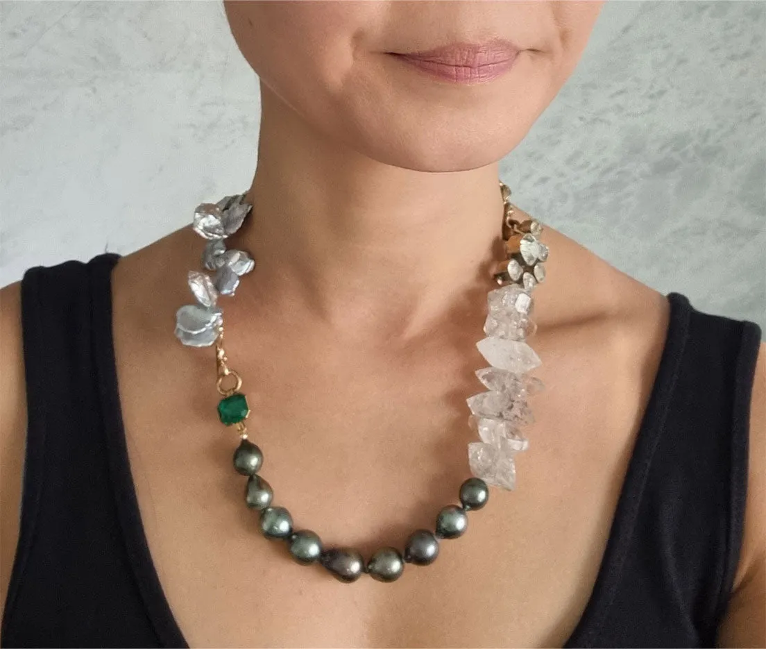 mermaid | antique statement necklace