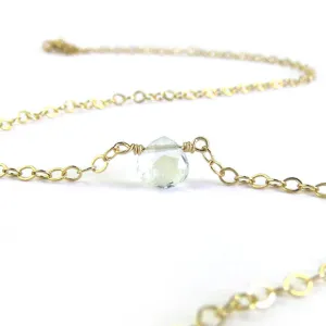 Mini Aquamarine Necklace
