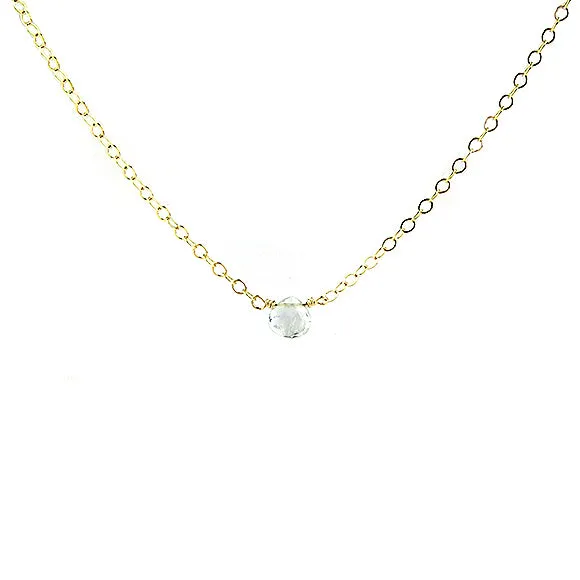 Mini Aquamarine Necklace