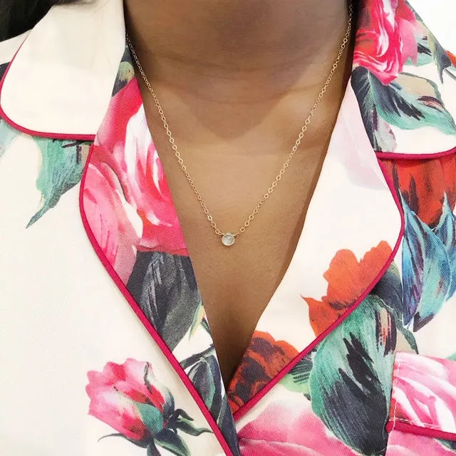 Mini Aquamarine Necklace