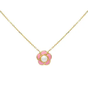 Mini Flower Necklace 14K