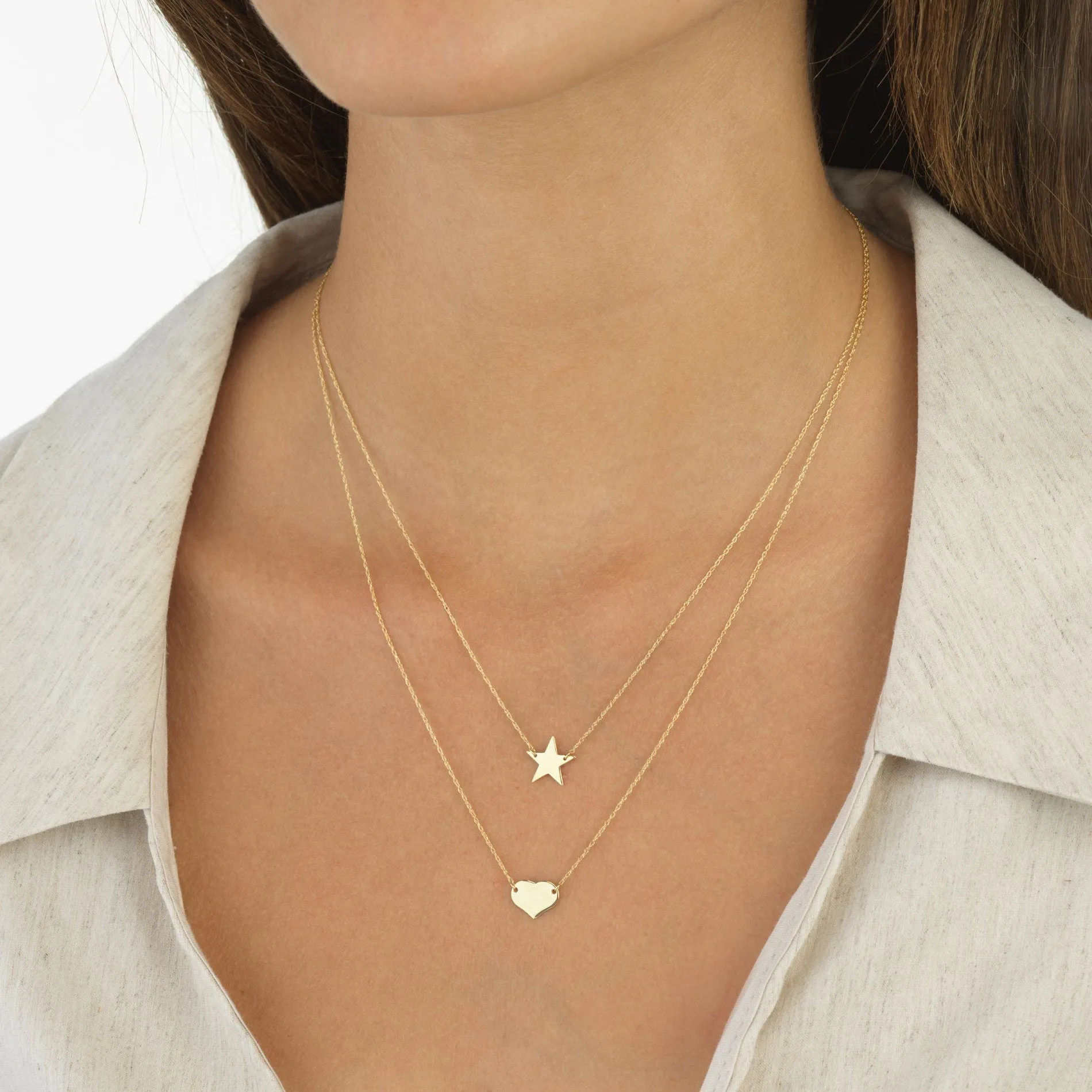 Mini Heart Necklace 14K