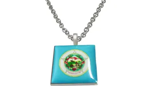 Minnesota State Flag Pendant Necklace