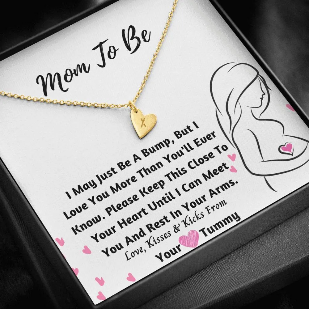 Mom to Be Hearts Necklace- I Love You