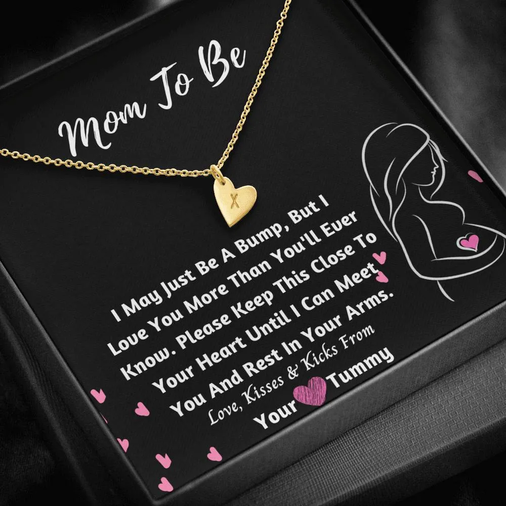 Mom-To-Be Hearts Necklace- Love From Your Tummy