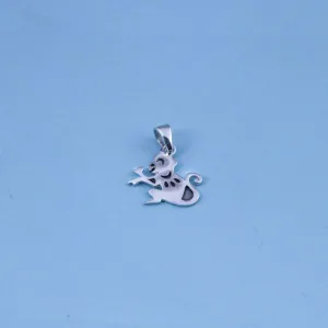 Monkey Chinese Zodiac Sterling Silver Pendant