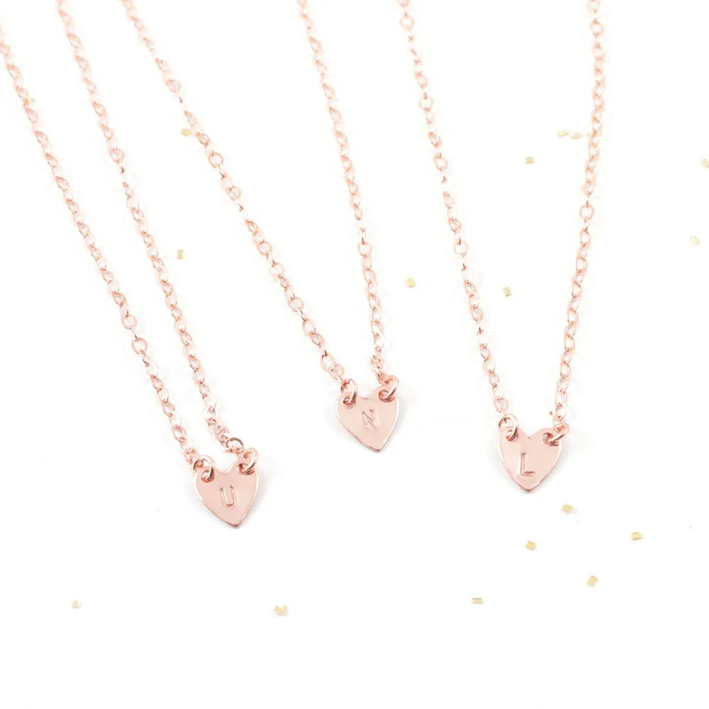 Monogram Initial Heart Necklace