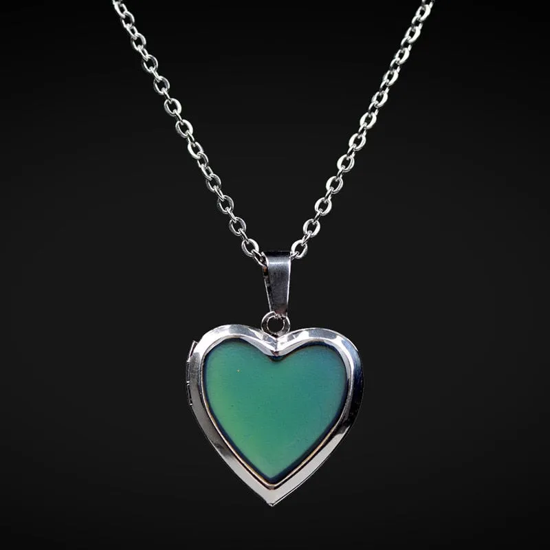 Moody Heart Locket Necklace