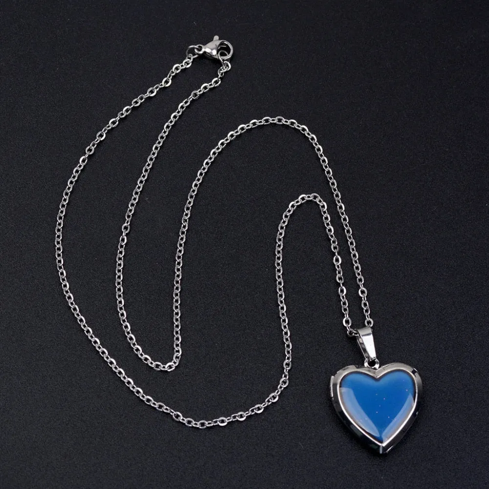 Moody Heart Locket Necklace