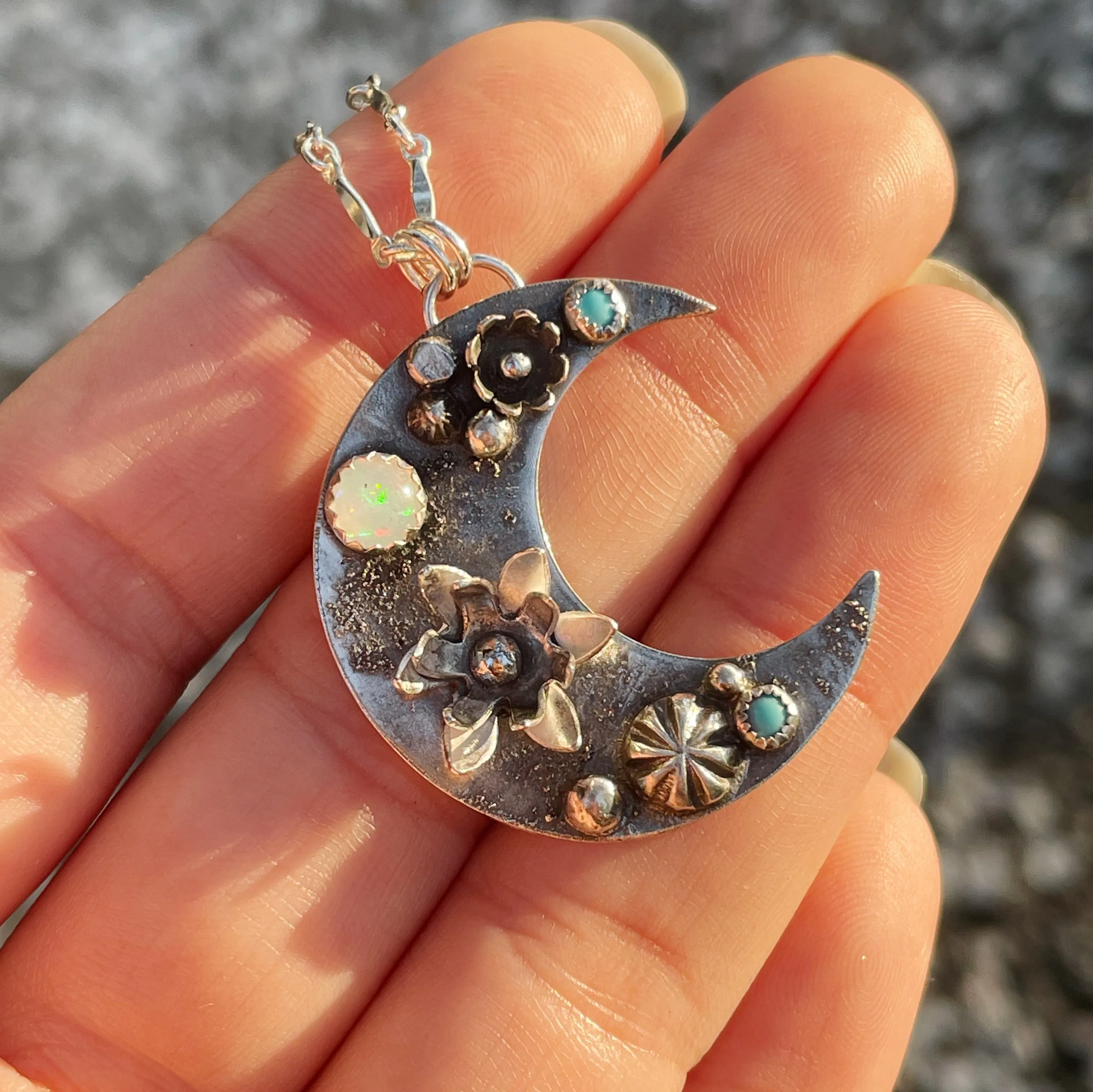 Moonflowers Pendant - 1