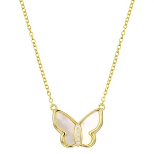MOP Butterfly Necklace