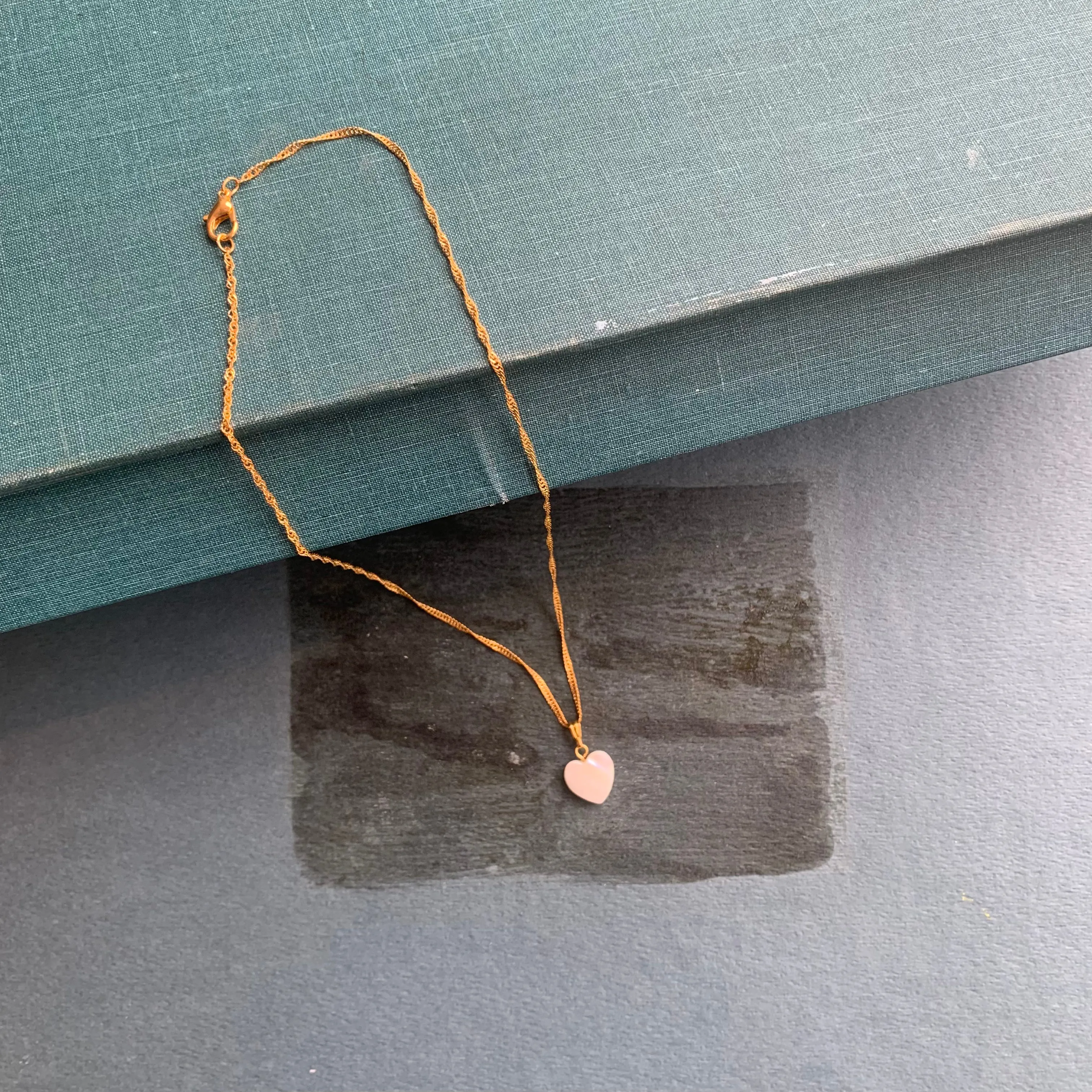 Mother of Pearl Heart Necklaces