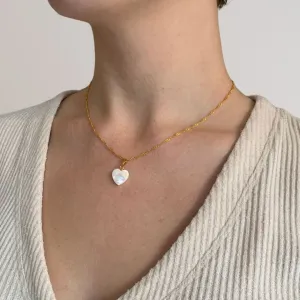 Mother of Pearl Heart Necklaces