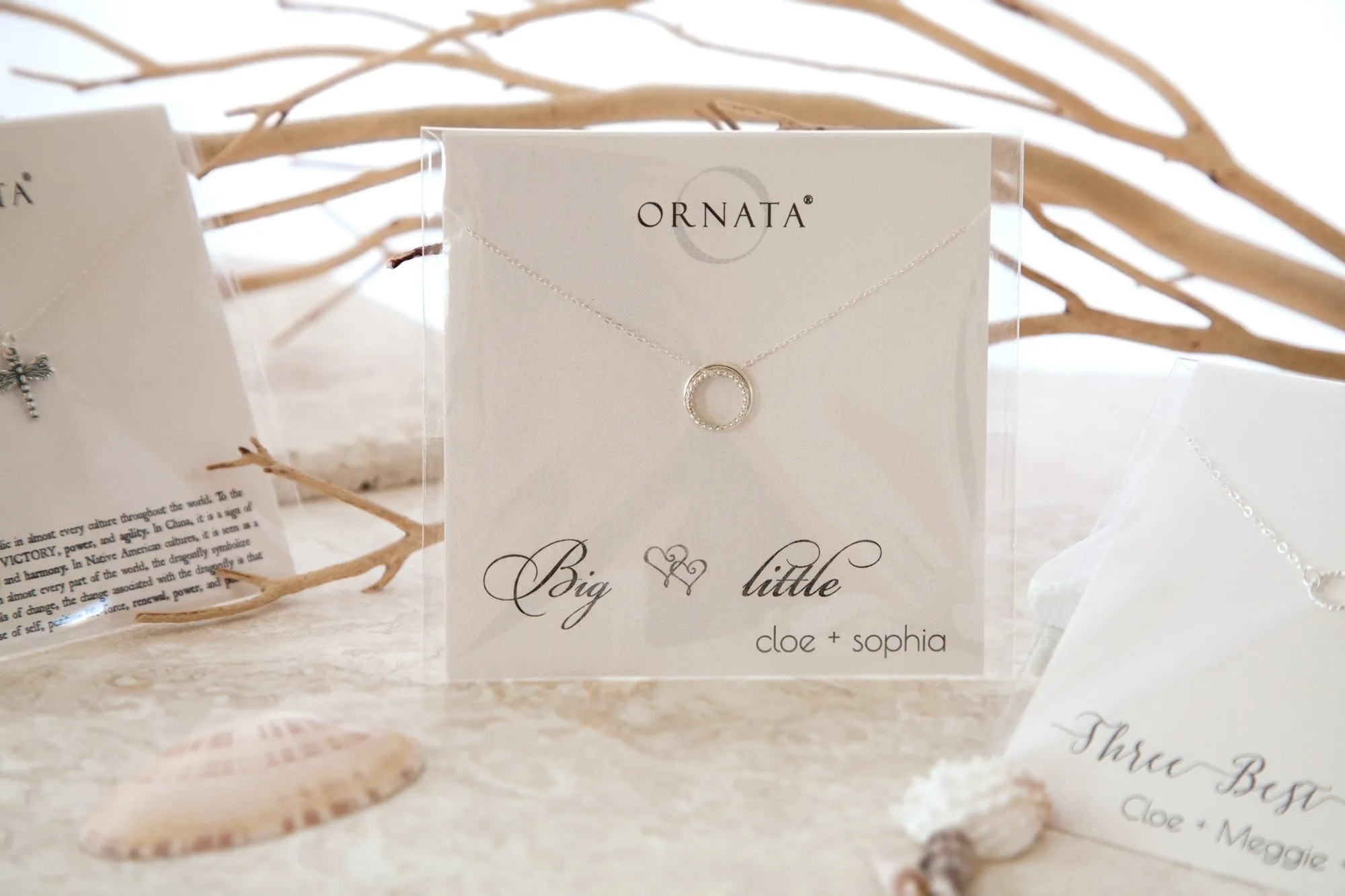 Mother's Day Jewelry - Mother of Two Sterling Silver Necklace - Personalized for Mom