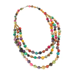 Multi-Colored Acai Beads Necklace