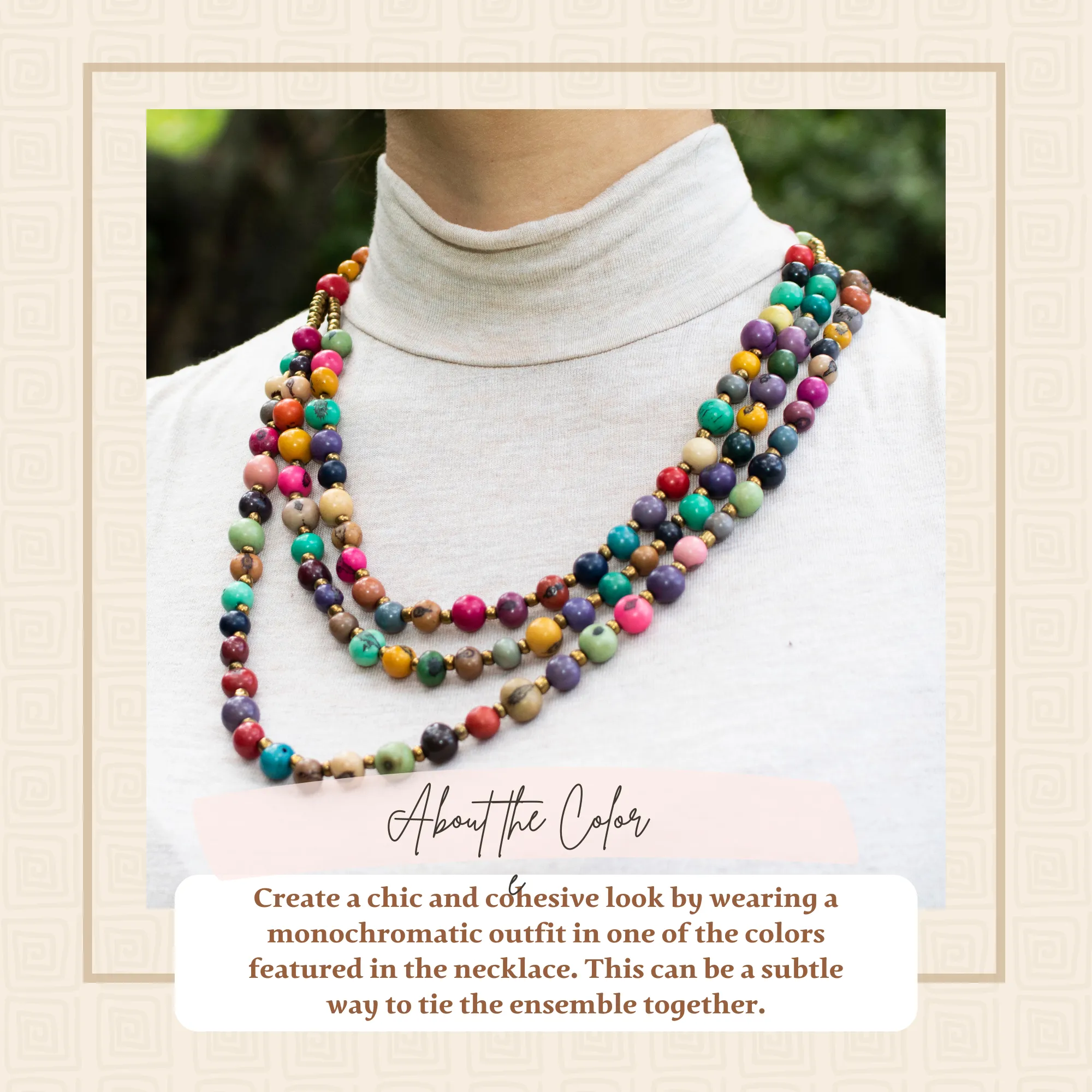 Multi-Colored Acai Beads Necklace