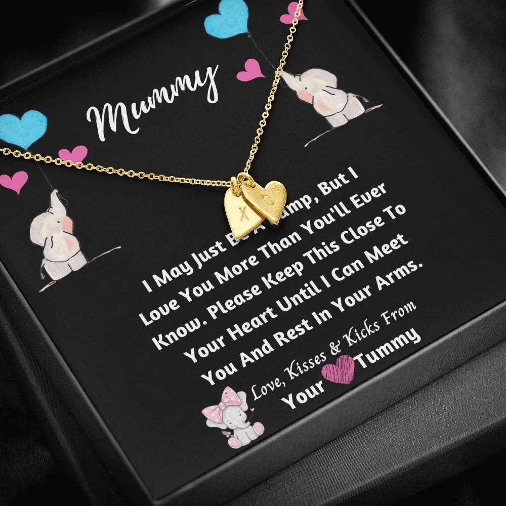 Mummy Hearts Necklace- I Love You From Your Tummy